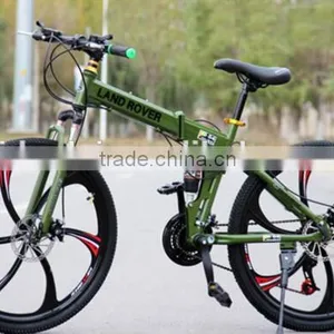 26-inch Shock Absorbing Folding Mountain Bike 21 Speed Disc Brakes Mountain Bike thumbnail-3