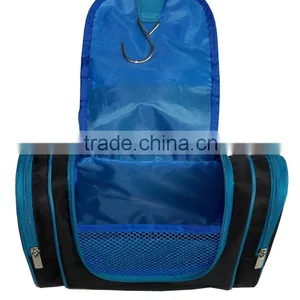 2016 NEW Arrival Europe Wholesale pu Leather Hanging Toiletry Bag for Lady, Stripe pu for Body thumbnail-4