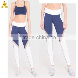 2016 SUPPLEX and Mesh Panels Athletic Leggings Women Sexy Sports Yoga Leggings thumbnail-2