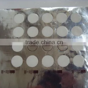 2014 Cheaper Price Glossy and Shiny Silver / Gold Color Round Shape Label,sticker for Cosmestic, Wine, Electronic Products thumbnail-1