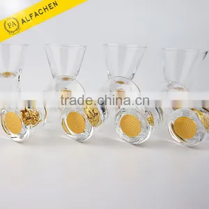 Customized Logo Japanese Sake Tiny Round Heavy Bottom Vodka Glass thumbnail-1