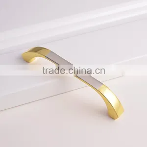 160mm Cheap Price Garden Swing Canopy Hardware Europe Style Gold Electroplated Brass Wardrobe Cabinet Handles thumbnail-2