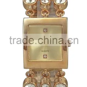 Quartz Watches Japan Movt Watch With Stone Chain Strap OEM Services thumbnail-2