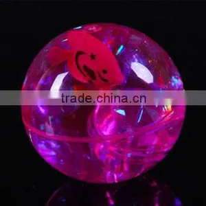 Funny Cool Children's Toys Lead Crystal Elastic Ball Flash Bouncing Ball With Cute Small Fish thumbnail-6