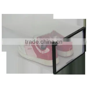 2016 Hot Selling Plastic Stransparent Shoe Box ,shoe Storage Box in PP ,PP Storage Shoe Organizer thumbnail-5