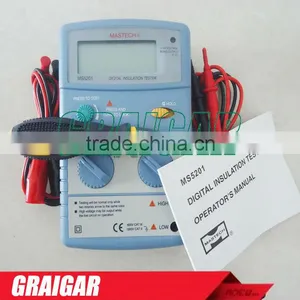 Genuine MS5201 Digital Megger , Insulation Resistance Tester , Sound and Light Alarm thumbnail-3