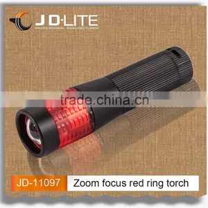 1W Aluminum Zoom Focus Dimming Flashlight Torch for Hunting Night thumbnail-1
