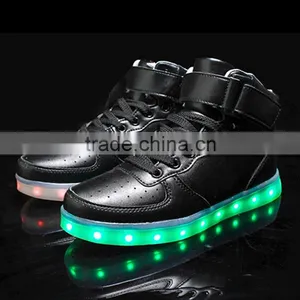 Hot Selling China Supplier MOQ1 HIgh Neck Shoes LED Light Up Shoes thumbnail-6