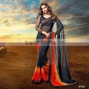 Indian Bollywood Replica Saree Online Shopping thumbnail-3