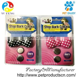 Patent Design HB-3 Butterfly Shape Anti-bark Collar Bow-tie no Dog Barking Collar Barking Stopped Collar thumbnail-4