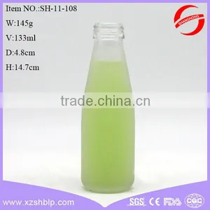 Liquid Packing 250ml Glass Beverage Bottles With Screw Metal Cap thumbnail-5