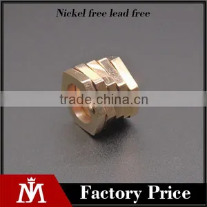 Fashion Stainless Steel Spiral Dly Charm Beads for Europe Rose Gold Accessories thumbnail-1