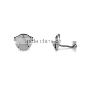 Stainless Steel Gold Plated 3D Insignia Cufflinks thumbnail-6