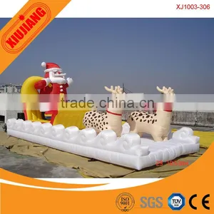 Inflatable Bouncy Castle Christmas Kid Party Game Soft Play Center thumbnail-1