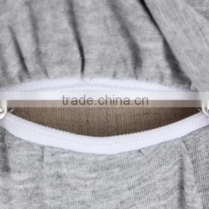 Long Pregnant Woman Maternity Dresses With Decorative Border thumbnail-6