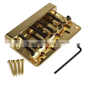 High Quality Vintage Gold 4 Strings Bass Bridge Jazz Guitar Tone Metal Golden Upgrade Guitar Accessories thumbnail-1