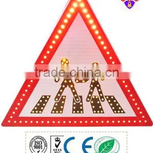 Solar Road Work Ahead Signage, Automatically Lighting Traffic Signs for Road Construction thumbnail-5