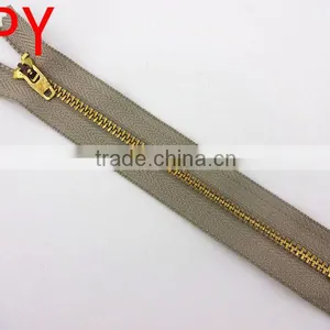 Hot Sale! High Quality Y Teeth Brass Closed End 3 Metal Zipper thumbnail-1