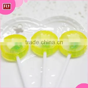 Wholesale Flat Lollipops , Flwoer Pattern Sweet Hard Handmade Candy thumbnail-1