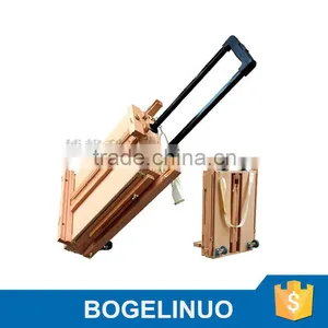 in Stock 82*106*140(183)cm Professional Wooden Sketch Box Easel With Hand Lever and Omni-directional Wheel thumbnail-1