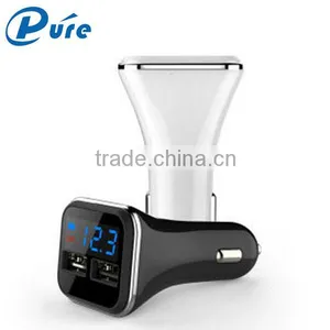 Universal Double Speed Fast Charge Output DC 5V 4.8A USB Charger Portable Dual Port Micro Car Charger thumbnail-1