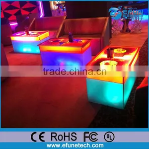 Battery Rechargeable Led Art Liquid Bar Table,high End Liquid Restaurant Dinning Table thumbnail-2