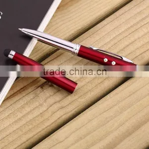 Multi-functional Ballpoint Pen W/ Capacitive Stylus/Styli + Laser Pointer + LED Light ---Must-have Items thumbnail-1