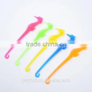 Disposable Plastic Seahorse Coffee Stirrers New Design thumbnail-4