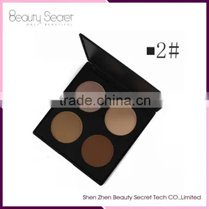 Customized 4 Color Makeup Eye Shadow Contour Highlighter Palette NEW thumbnail-5