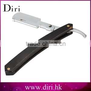 Traditional Style Solid Wood Handle Folding Razor Shaving Knife thumbnail-1
