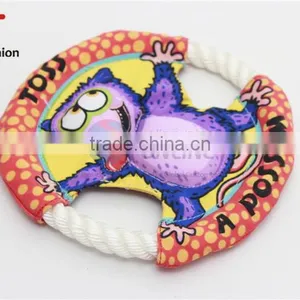 No.1 Yiwu Exporting Commission Agent Wanted Cartoon Flying Saucer Canvas Pet Toy For Cat thumbnail-2