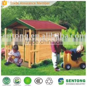 Attractive Wooden Playhouse thumbnail-1