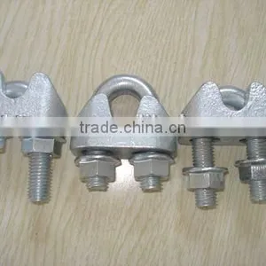 High Quality ZINC PLATED ITALIAN TYPE DROP FORGED WIRE ROPE CLIP thumbnail-4