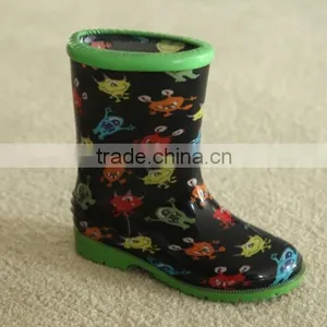 Kids Winter Warm Lining PVC Rain Boots thumbnail-3