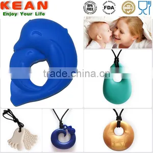 Soft on Babies Gums BPA Free Teething Pendant Necklace thumbnail-4