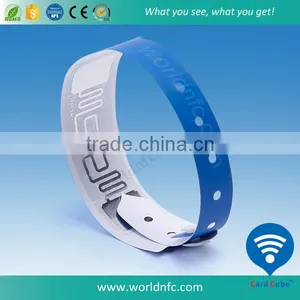 One-time Use Paper F08 Compatible 1K Chip RFID Wristband thumbnail-3