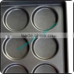 15 Grooves Non-stick Teflon Coated Alloy Aluminum Hamburger Bread Baking Trays/bun Baking Tray thumbnail-2