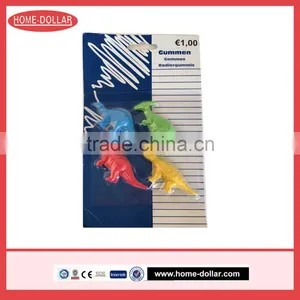 4 Piece Dinosaur Modelling Color Eraser thumbnail-1