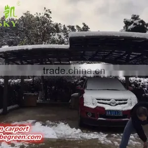 White Metal Frame Foldable Car Garage Polycarbonate Aluminum Frame Carport thumbnail-5