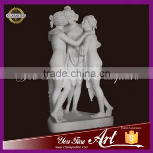 The Three Graces Statues in Marble Decoration thumbnail-1