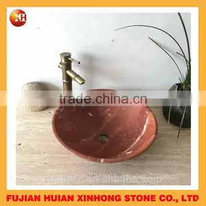 2016 Red Gradient Indoor Granite Top Stone Wash Basin thumbnail-5