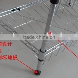 Wire Storage Shelf and 3 Tiers Shoes Standing Organizer thumbnail-4