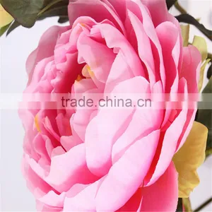 SJ20170055 Artificial Peach Fabric Peony Flower for Indoor Decoration thumbnail-2