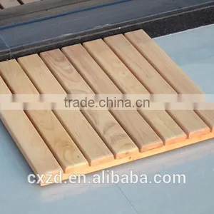 Custom Natural Colar Wooden Bath Mat thumbnail-1