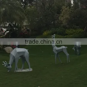 FRP Reindeer Landscape Sculpture thumbnail-4
