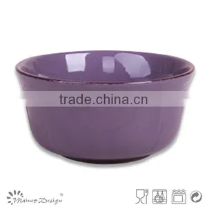 Round Stoneware Ceramic Cheap Solid Color Bowl thumbnail-3
