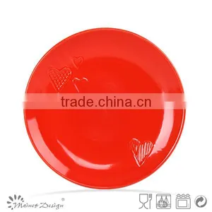 16pcs Embossed Heart Design Ceramic Stoneware Dinnerware Set thumbnail-5