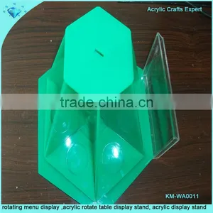 Fashion and Colorful Acrylic Rotate Table Display Stand thumbnail-1