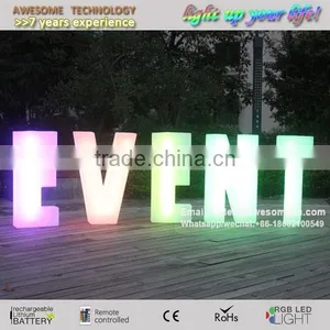 120cm High Large Led Letters / Rechargeable Color Changing Wedding Letter thumbnail-1