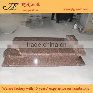 G562 Maple Red Granite Single Monuments for Poland Market thumbnail-3